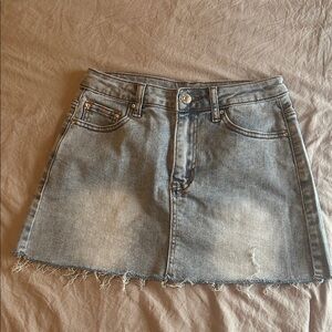 Casual Blue Denim Mini Skirt Sz Small